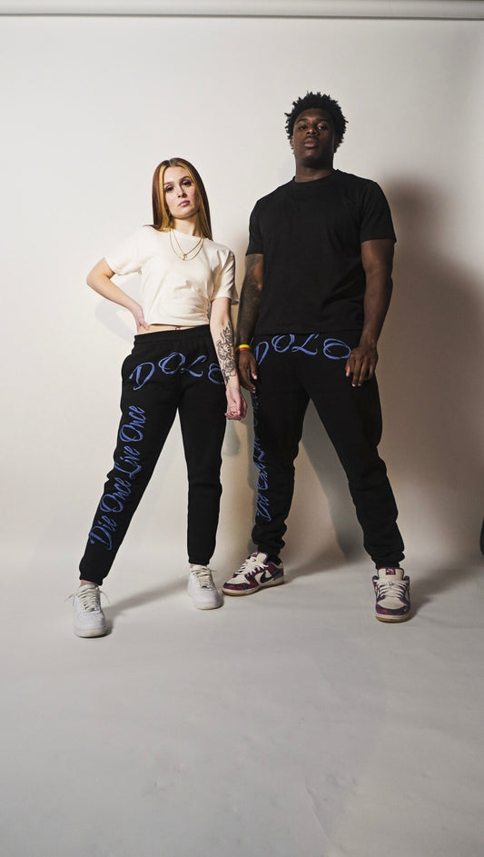 DOLO Black/Blue Sweats
